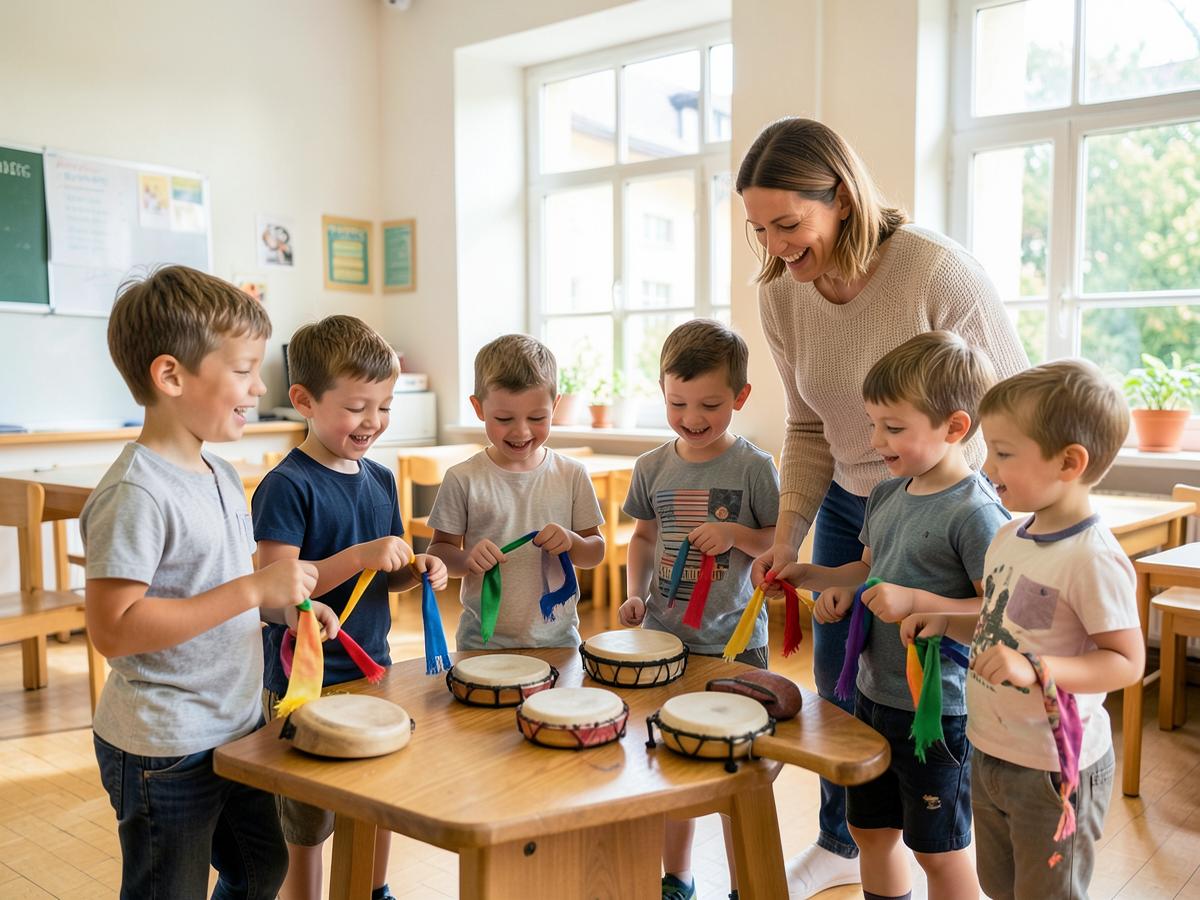 Musikalische Früherziehung in einer Unterrichtssituation